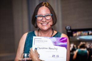 Nebula Finalist Christine Hanolsy. (Photo by Kaitrin Acuna, 2025.)
