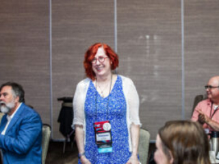Rosemary Claire Smith at our 60th Anniversary Nebula Awards Ceremony. (Photo Credit: Kaitrin Acuna, 2025.)