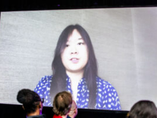 Acceptance speech (online).(Photo Credit: Kaitrin Acuna, 2025.)