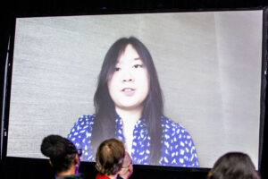 Acceptance speech (online).(Photo Credit: Kaitrin Acuna, 2025.)