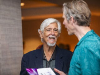 Past SFWA Presidents Michael Capobianco and Anthony Eichenlaub at the 60th Anniversary Nebula Awards Conference. (Photo Credit: Kaitrin Acuna, 2025.)