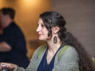 Panelist J.H. Fleming at the 60th Anniversary Nebula Awards Conference. (Photo Credit: Kaitrin Acuna, 2025.)