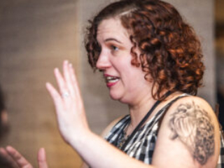 Panelist Kelsey Josephson, at our 60th Anniversary Nebula Awards Conference. (Photo Credit: Kaitrin Acuna, 2025.)