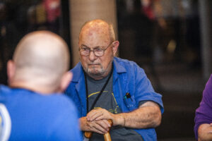 Past SFWA President Joe Haldeman. (Photo Credit: Kaitrin Acuna, 2025.)