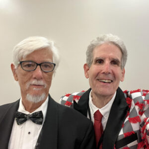 Past SFWA President Michael Capobianco and Scott Edelman in dapper attire at the 60th Anniversary Nebula Awards Conference. (Photo Credit: Scott Edelman, 2025.)